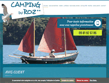 Tablet Screenshot of camping-du-roz.com